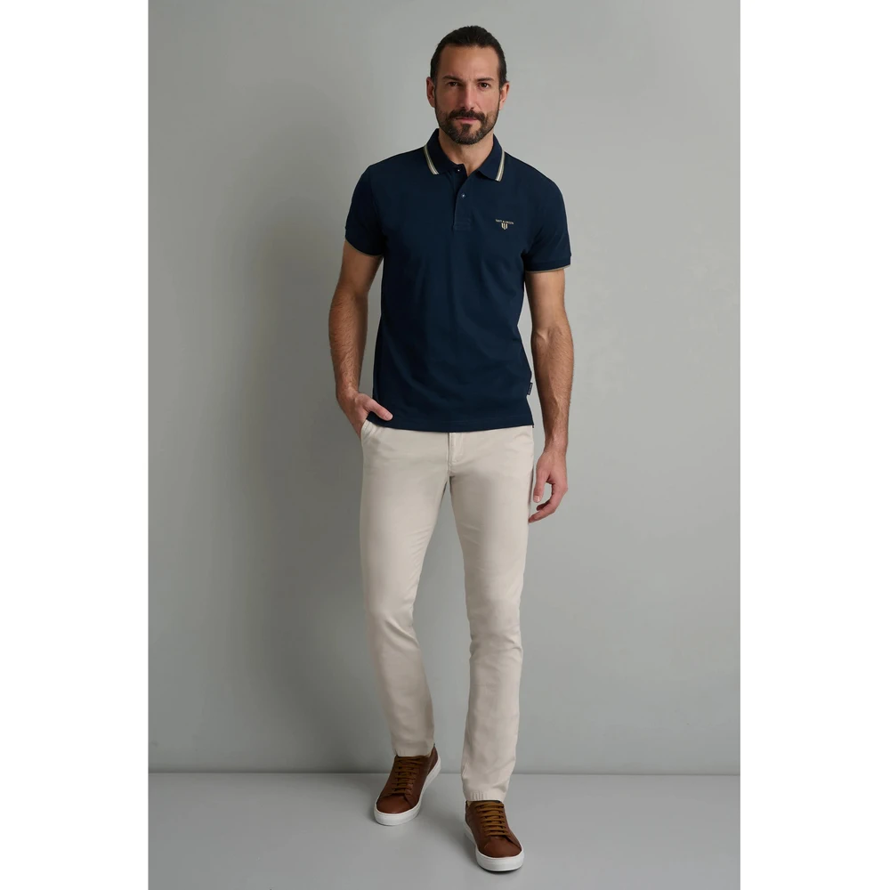 Navy & Green Ανδρικό Πόλο Πικέ Yl