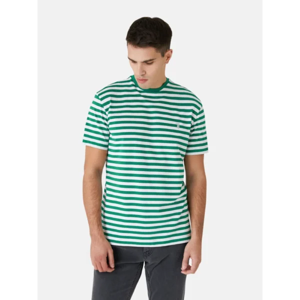 Trussardi Ανδρικό T-Shirt Ριγέ Casual
