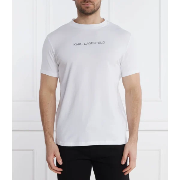 Karl Lagerfeld Ανδρικό T-Shirt Crystal Logo Regular Fit Βαμβακερό