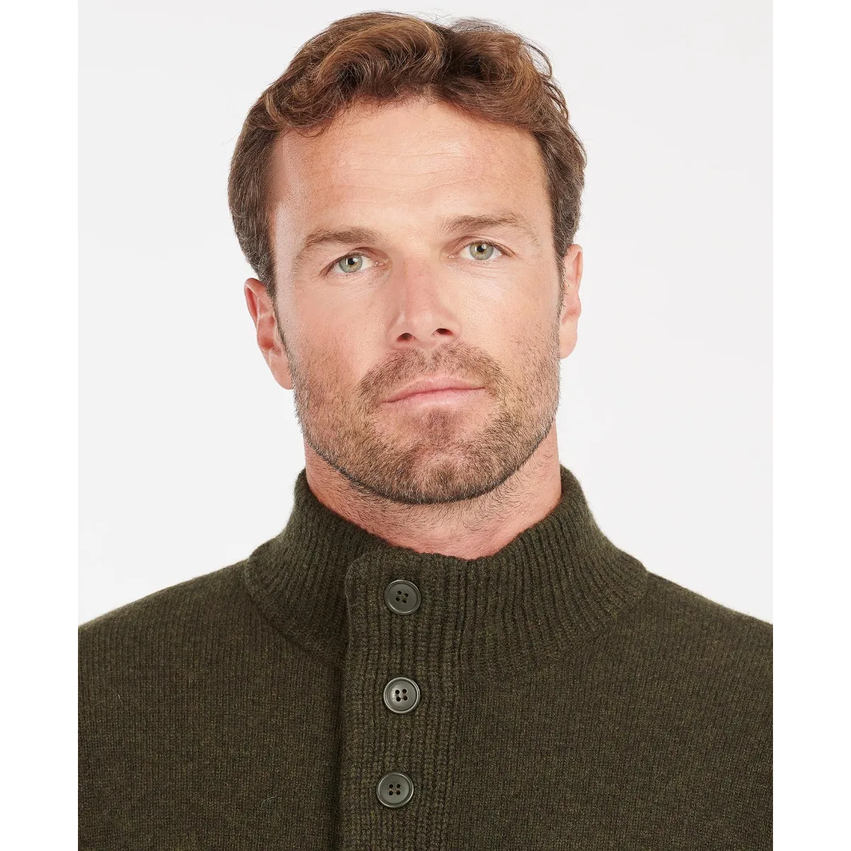 Barbour Ανδρική Μπλούζα Πλεκτή Merinos Half Patch Zip - Image 5