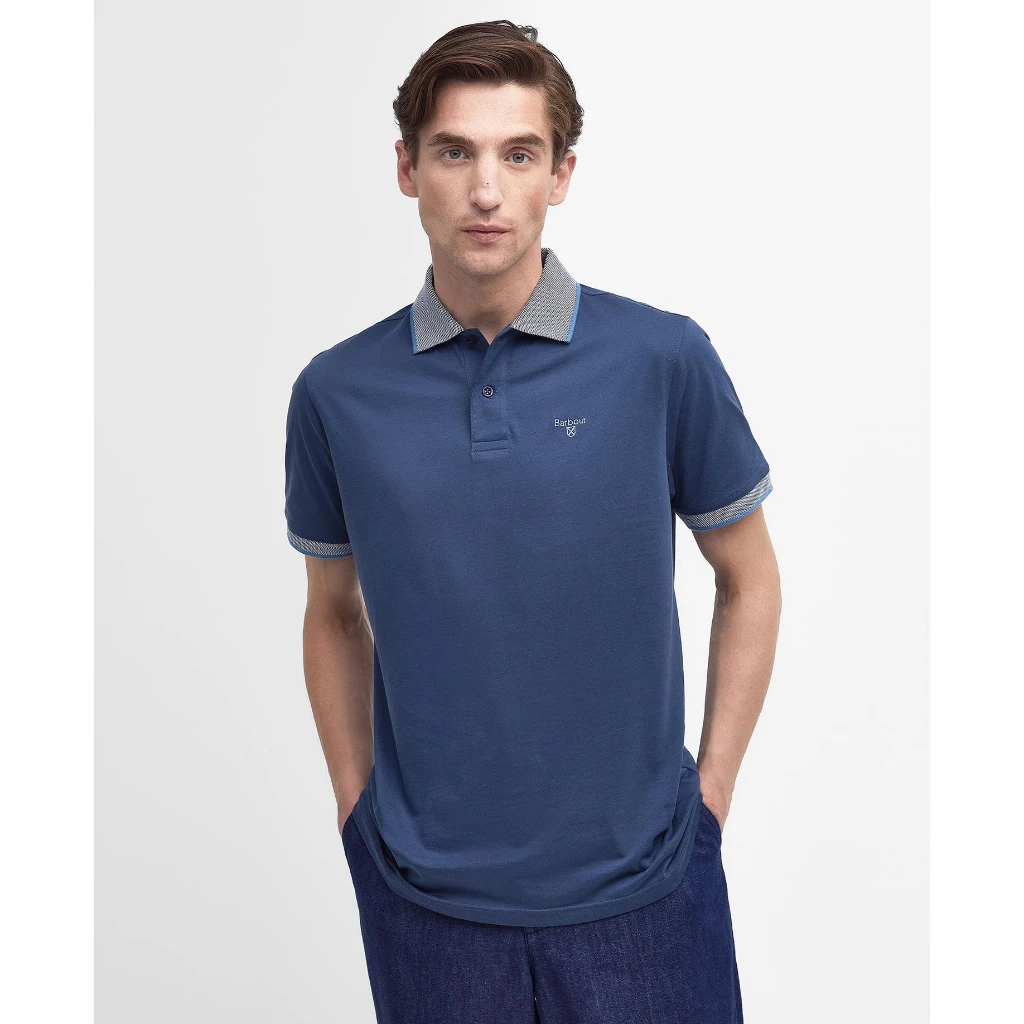 Barbour Ανδρικό Πόλο Contrast Βαμβακερό Tailored Fit