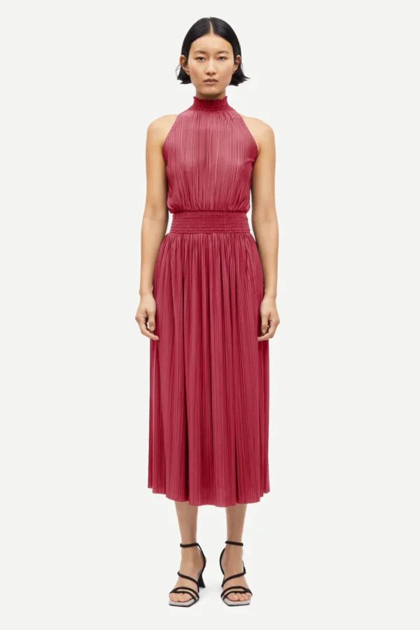 Samoe Γυναικείο Maxi Φόρεμα Uma  10167 Wine