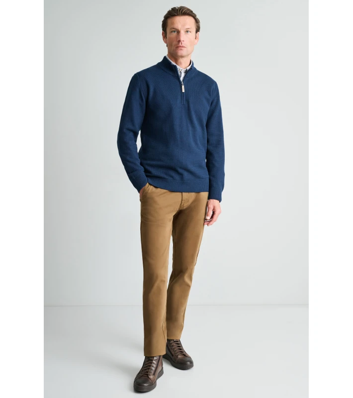 Navy & Green Anδρικο Πλεκτο Zipper - Image 3