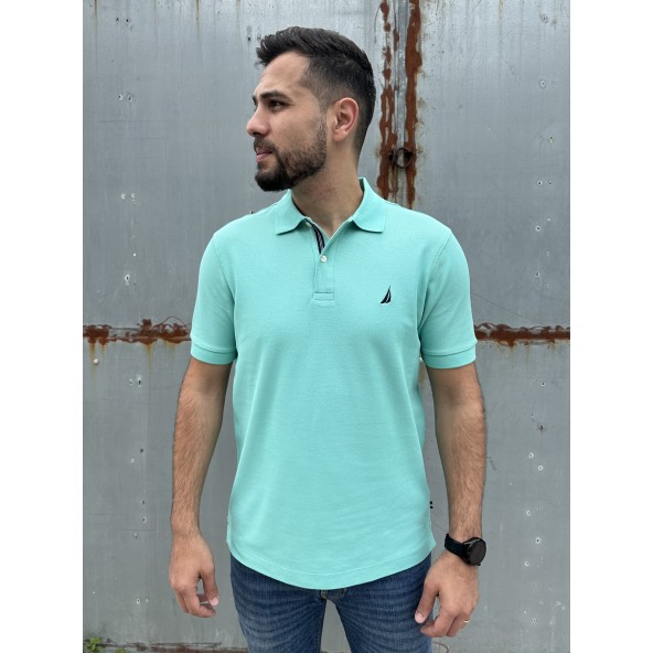 Nautica Ανδρικό Πόλο Βαμβακερό Πολυέστερ Regular Fit