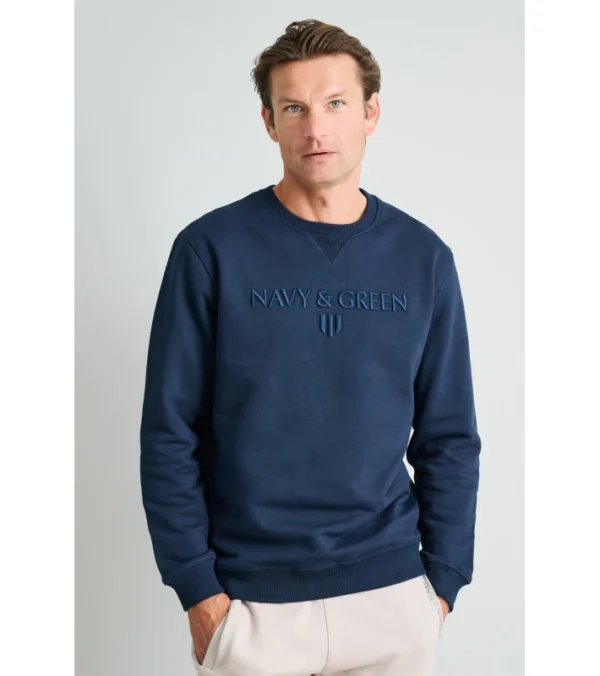 Navy & Green Ανδρικο Φουτερ